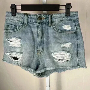 BDG High Rise Dree Cheeky Distressed Denim Shorts Size 28